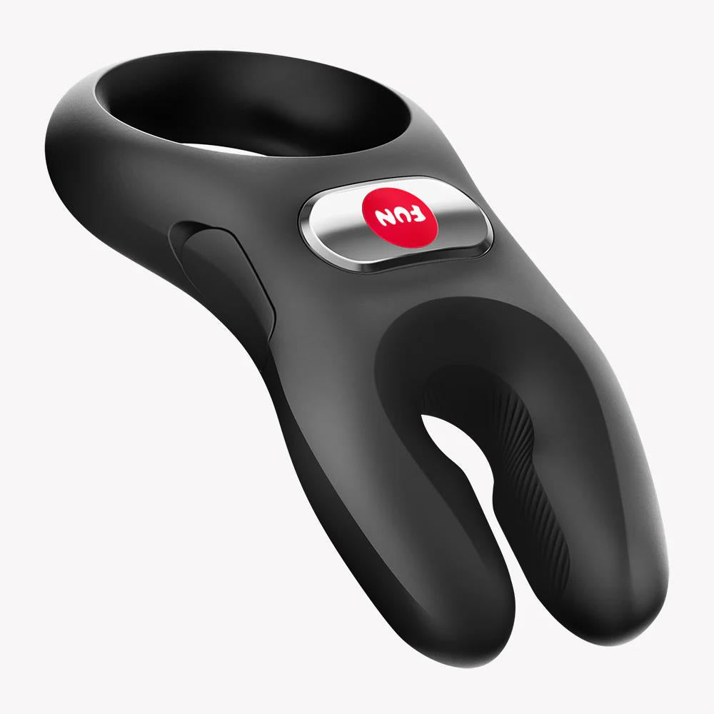 Inel vibrant pentru penis Nos XL Fun Factory, silicon negru, USB