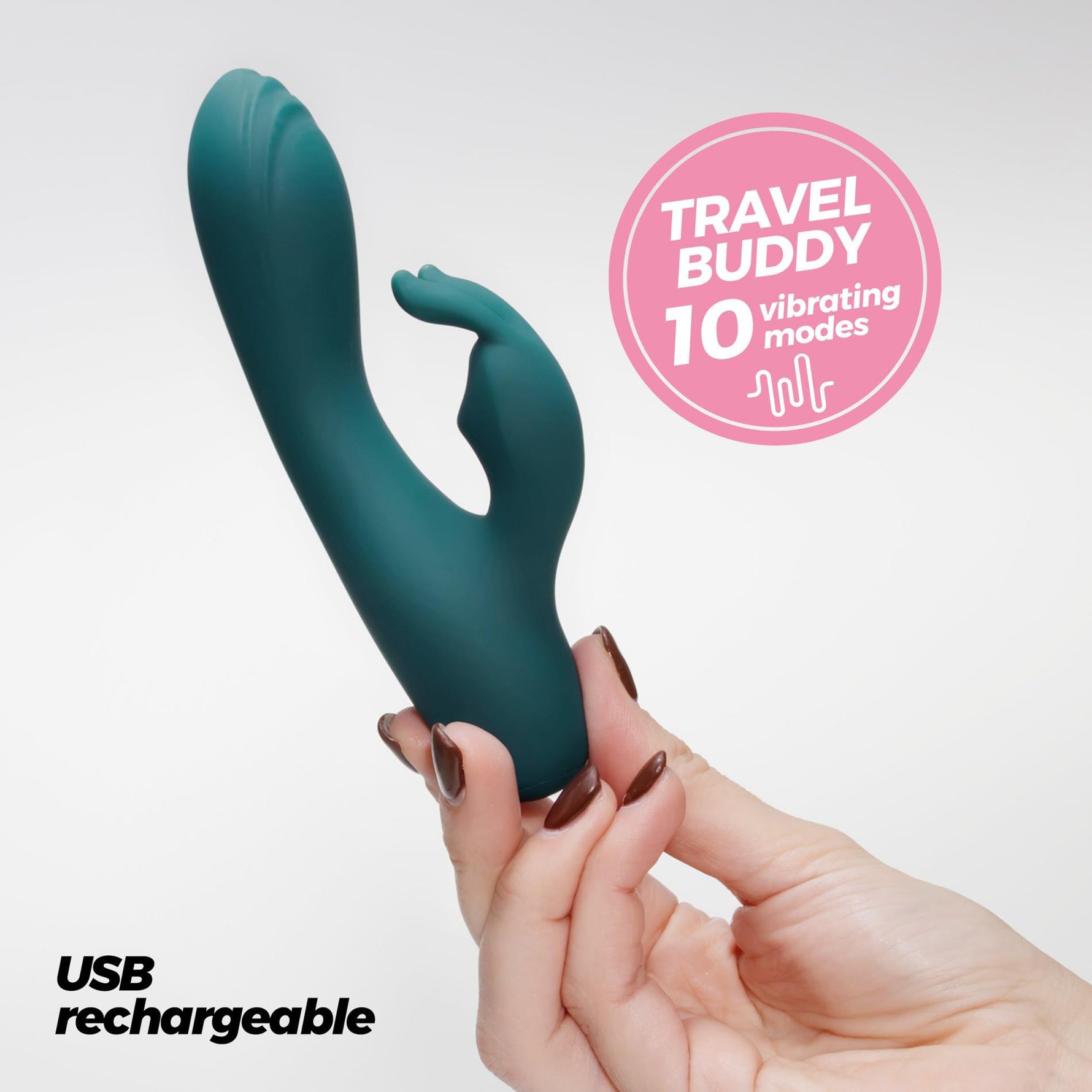 Mini vibrator din silicon Crushious Lola, 14,5 cm