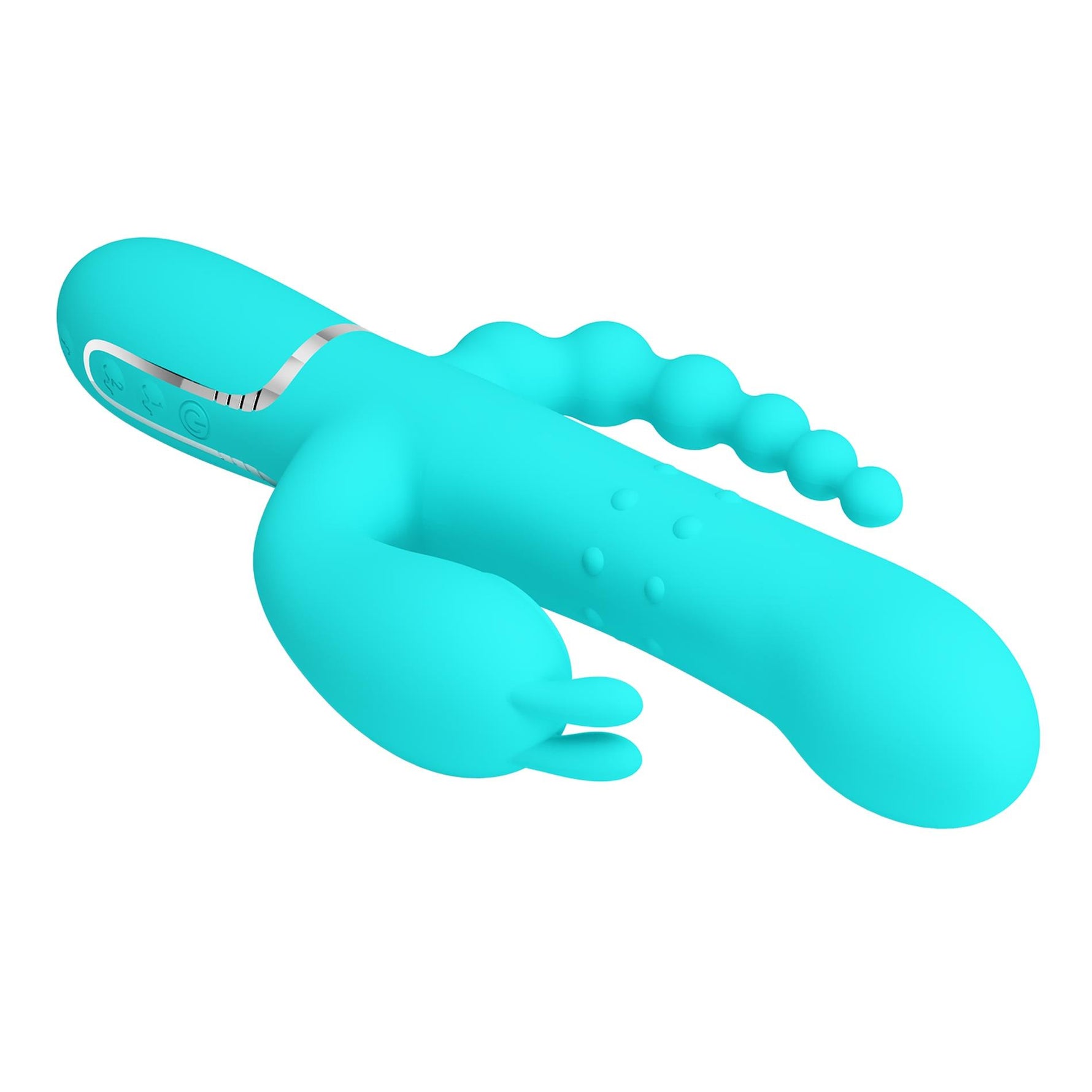 Vibrator cu triplă stimulare Pretty Love Twinkled Tenderness în formă de iepuraș