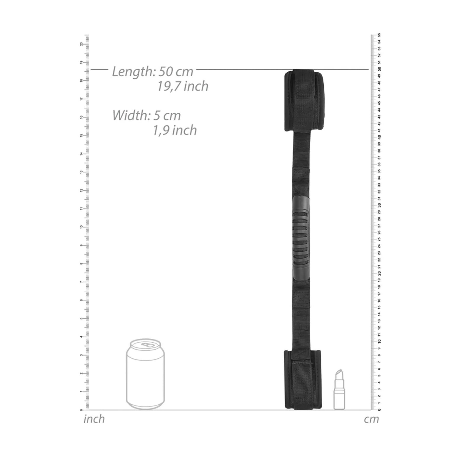 Cătușe reglabile cu velcro și mâner 50 cm