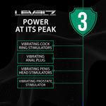 Levelz Vibrator Masaj Prostată Silicon Negru S