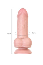 Dildo realist My Babe de RealStick, culoarea pielii, TPE, 17 cm