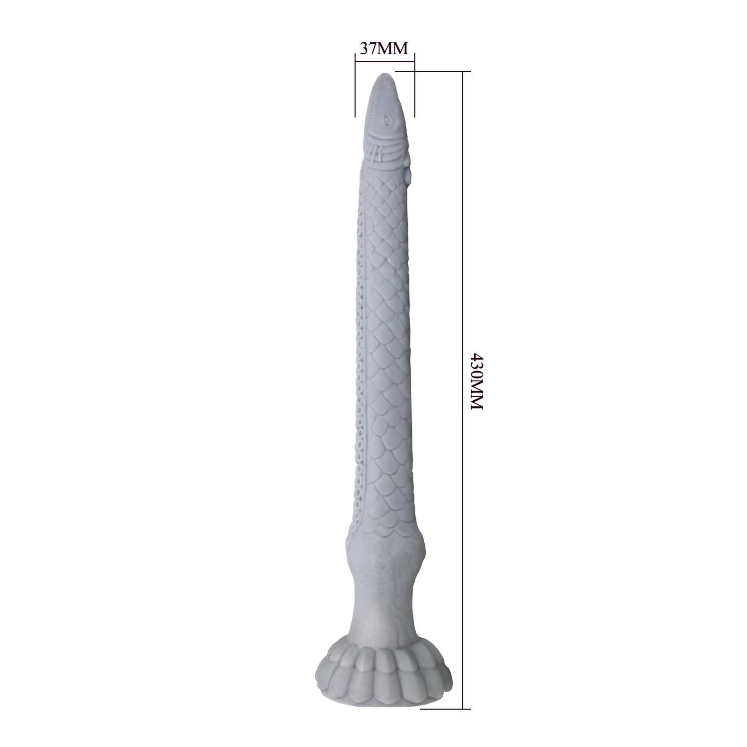Dildo ondulat din silicon Basilisk Power Monsters 43 cm