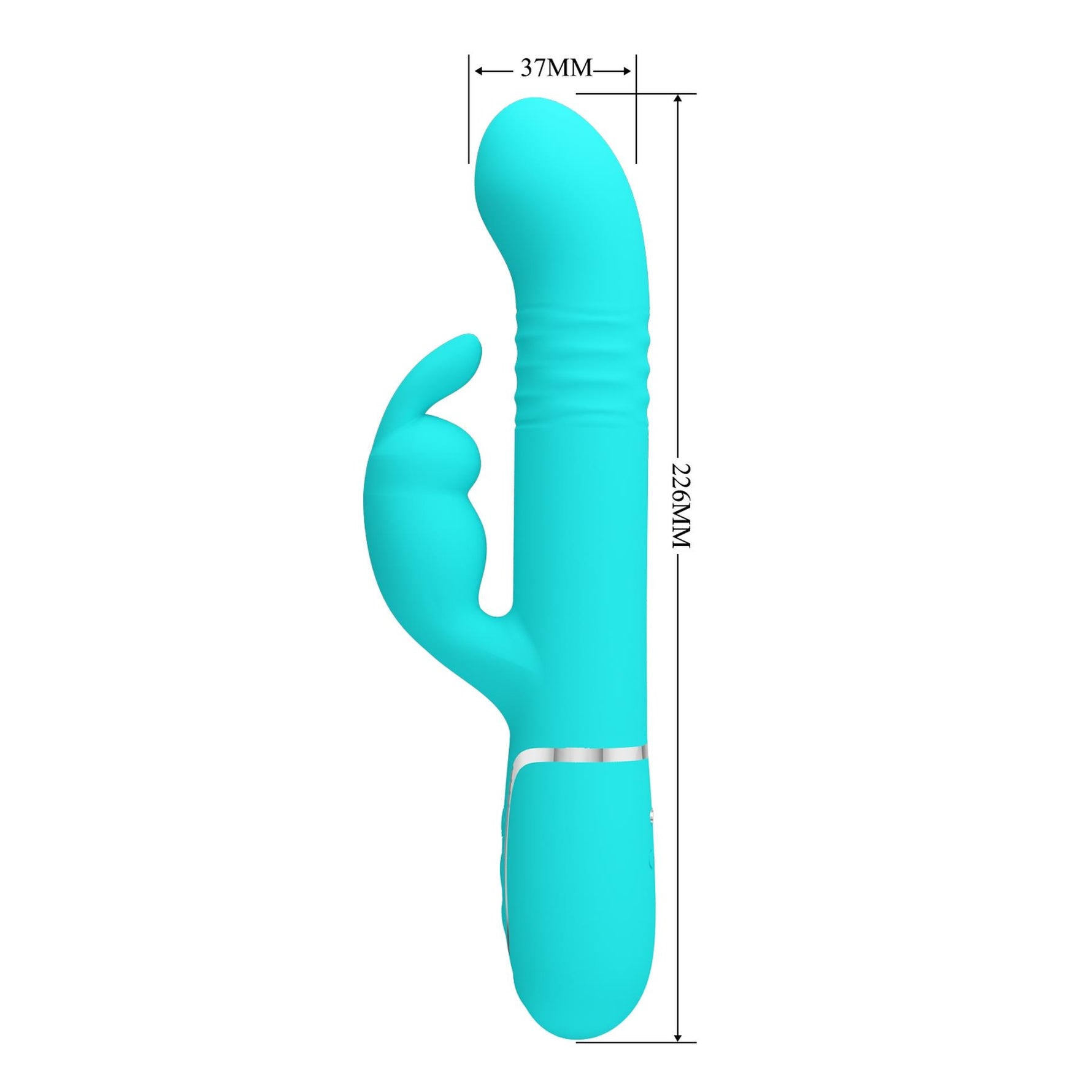 Vibrator Pretty Love Coale Twinkled Bunny cu 7 funcții de vibrație