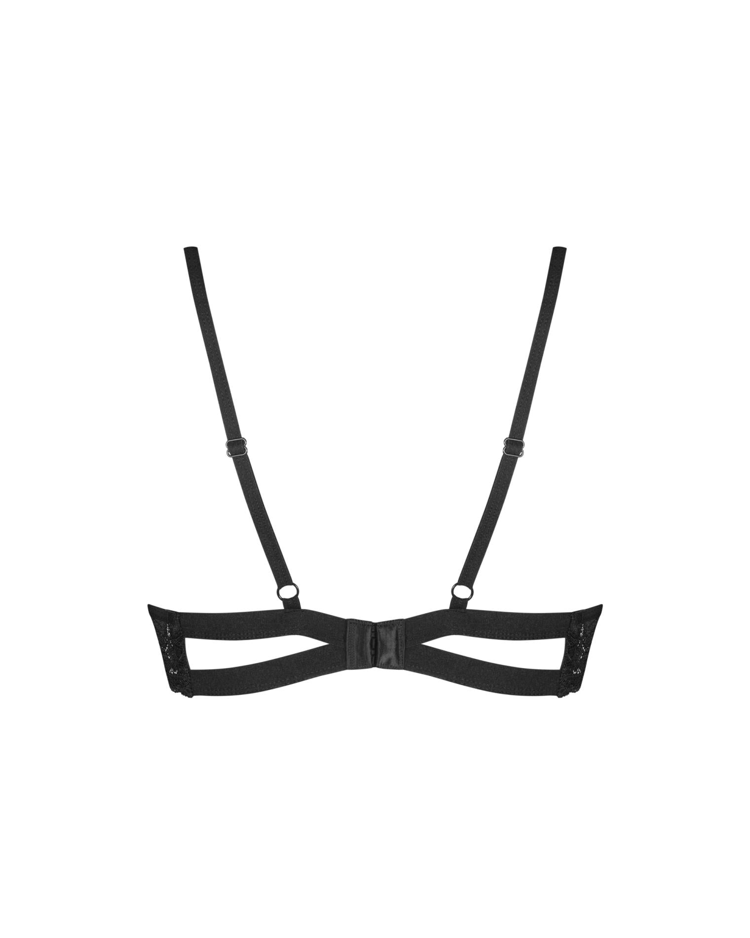 Sutien Nutris Obsessive din dantelă, negru, M/L