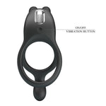 Inel vibrant din silicon Pretty Love SETH cu 7 funcții
