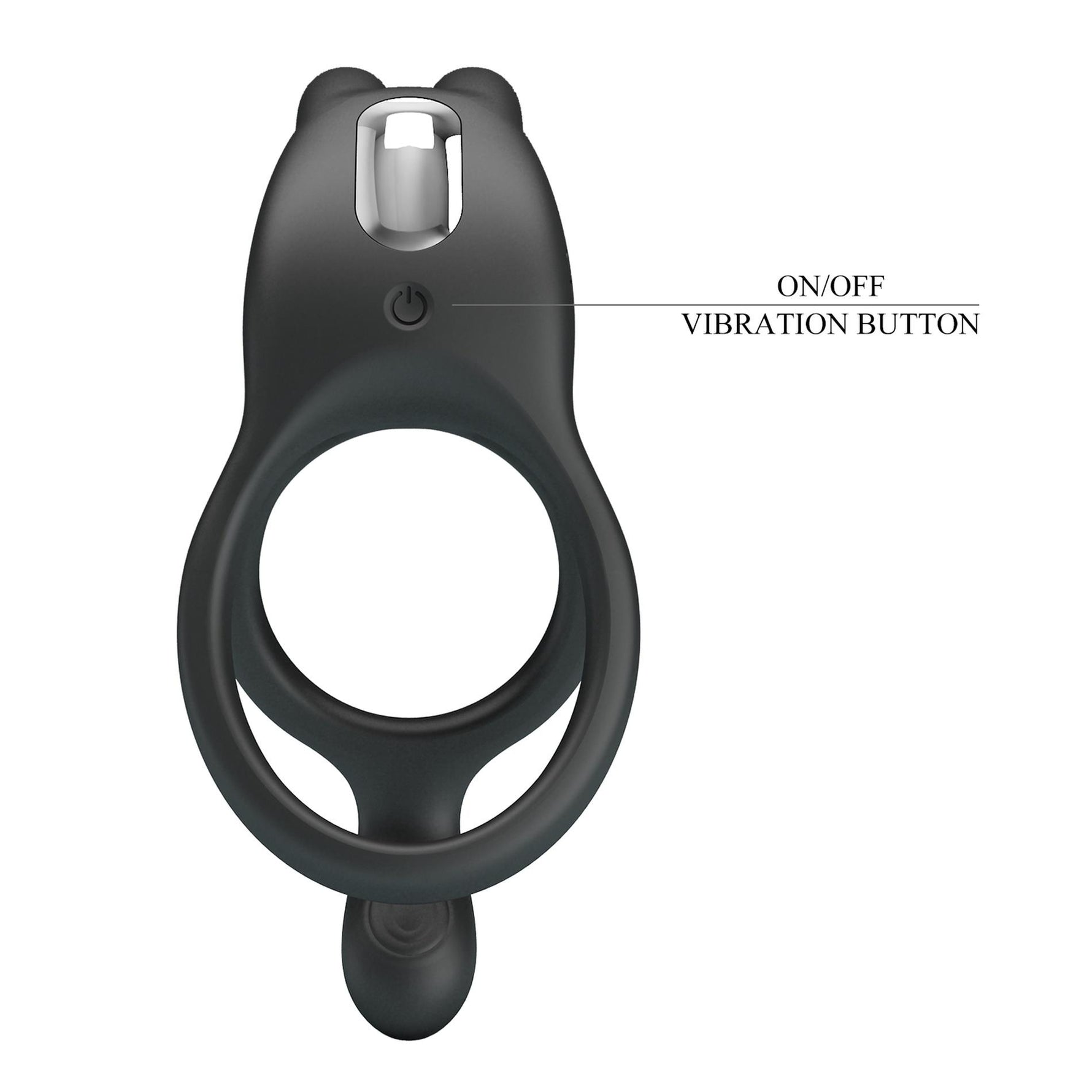 Inel vibrant din silicon Pretty Love SETH cu 7 funcții