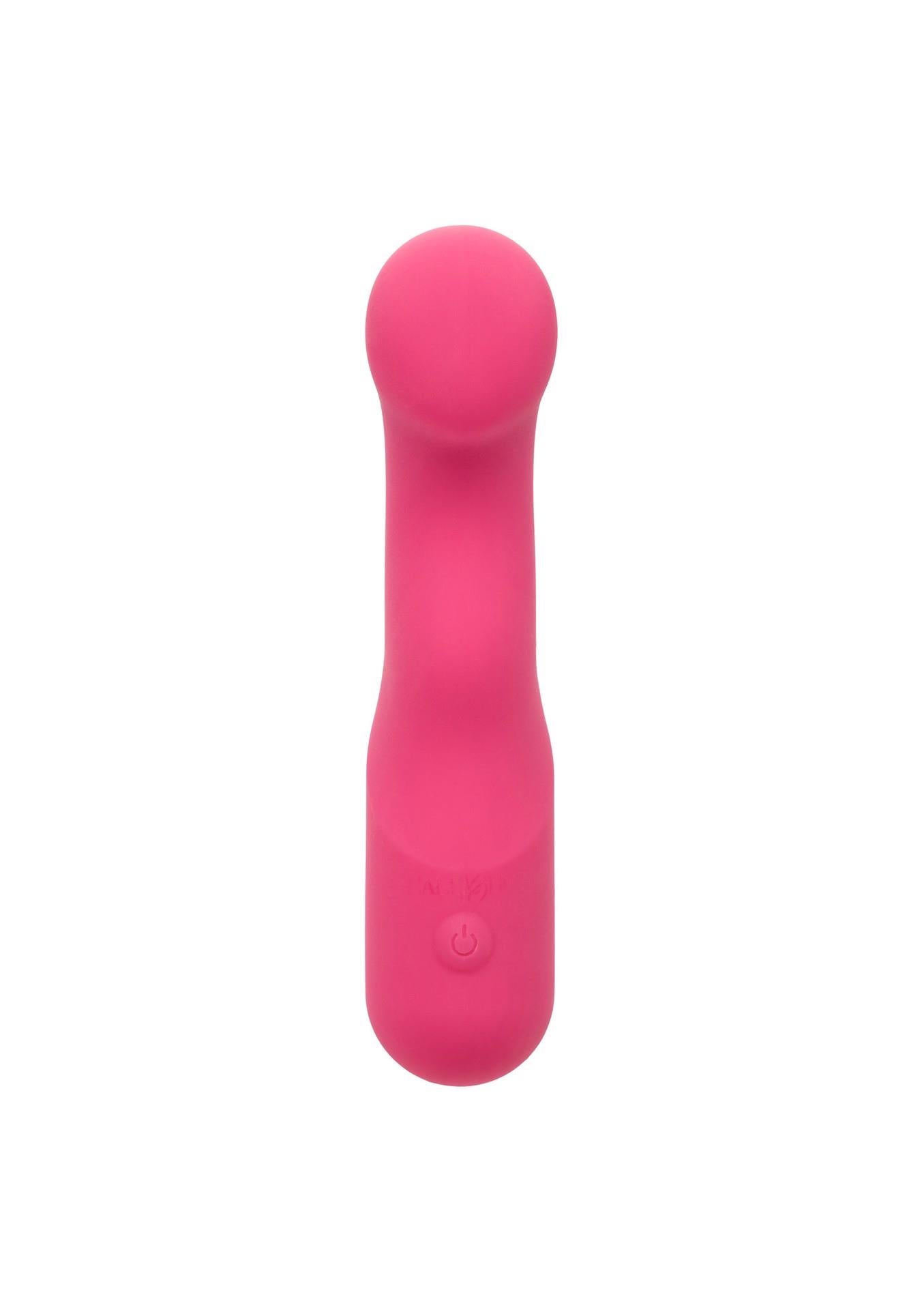 Vibrator Pixies Curvy din silicon, roz, USB, 10,75 cm