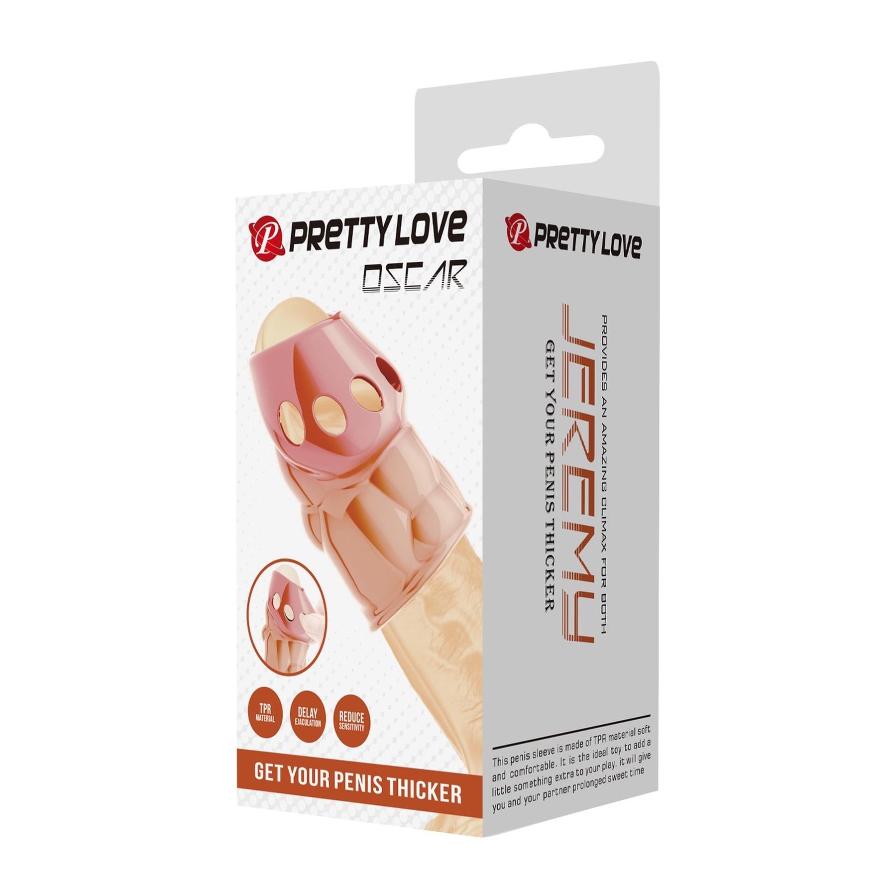 Manșon pentru penis impermeabil Pretty Love Oscar TPR