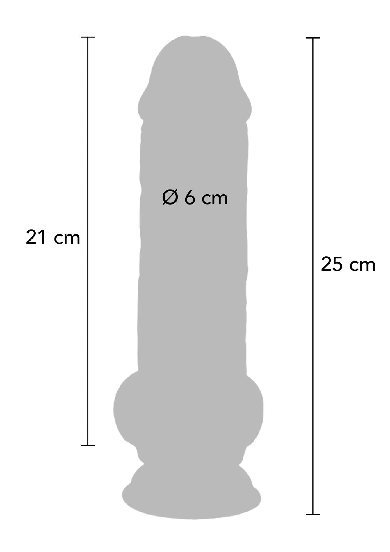Dildo realist cu densitate dublă ToyJoy TPE 25 cm