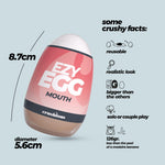 Masturbator oral Crushious Ezy Egg 8,7 cm