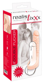 Inel pentru penis Realistixxx Double Fucker TPE 18 cm