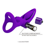 Inel vibrant din silicon Pretty Love cu 10 funcții