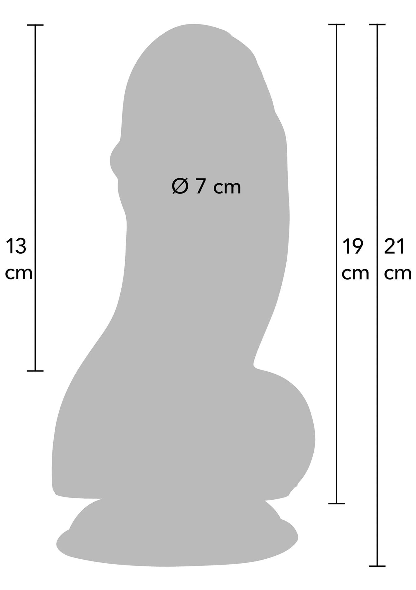 Dildo Fat Boys cu ventuză Hidden Desire PVC 19 cm