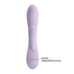 Vibrator USB Rosolyn Pretty Love din silicon, cu formă de iepuraș, 10 moduri