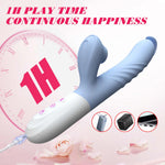 Vibrator din silicon seria B Fox Flapping, cu 7 moduri, încălzit, 25 cm