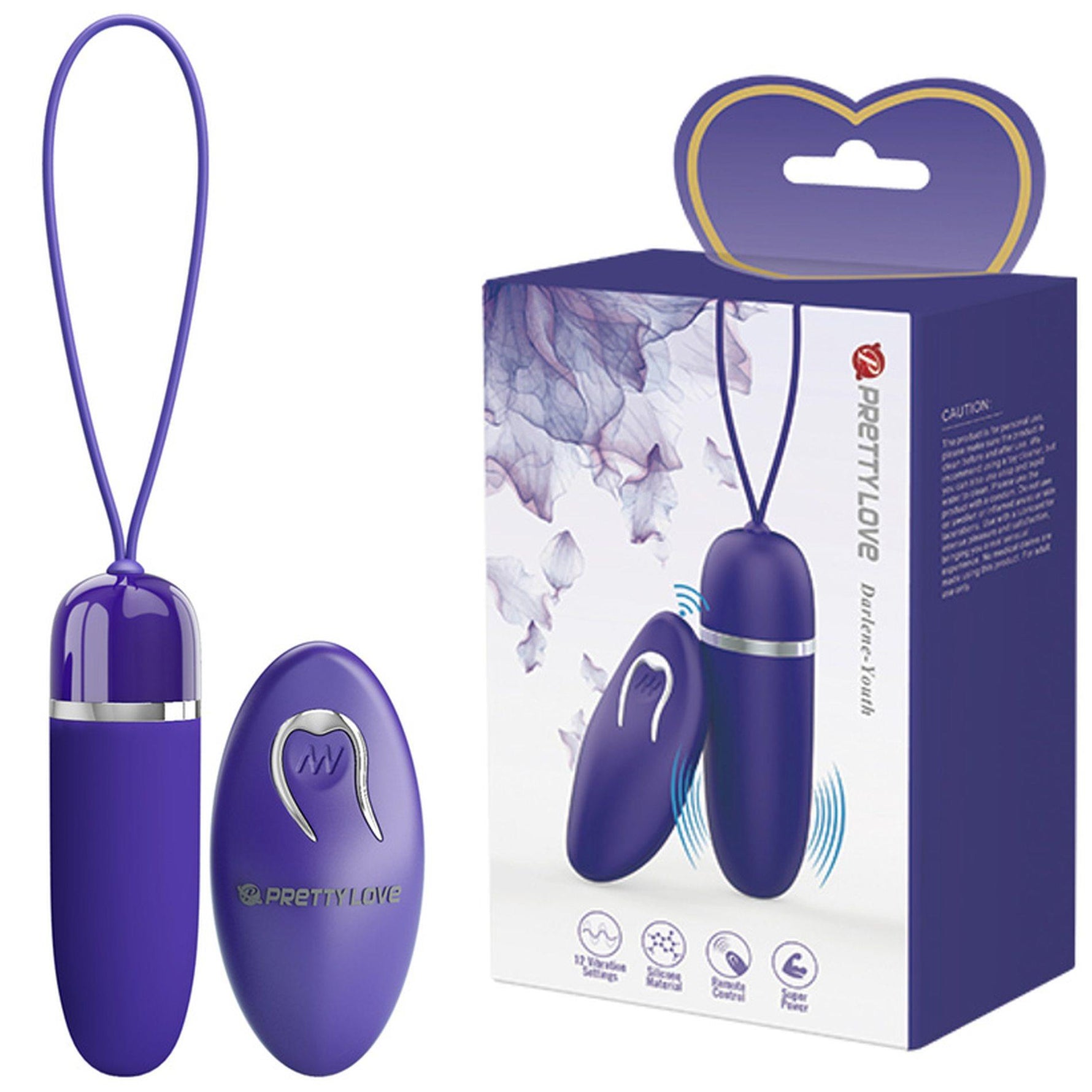 Pretty Love Darlene Mini Vibrator cu Telecomandă Wireless, 12 Funcții