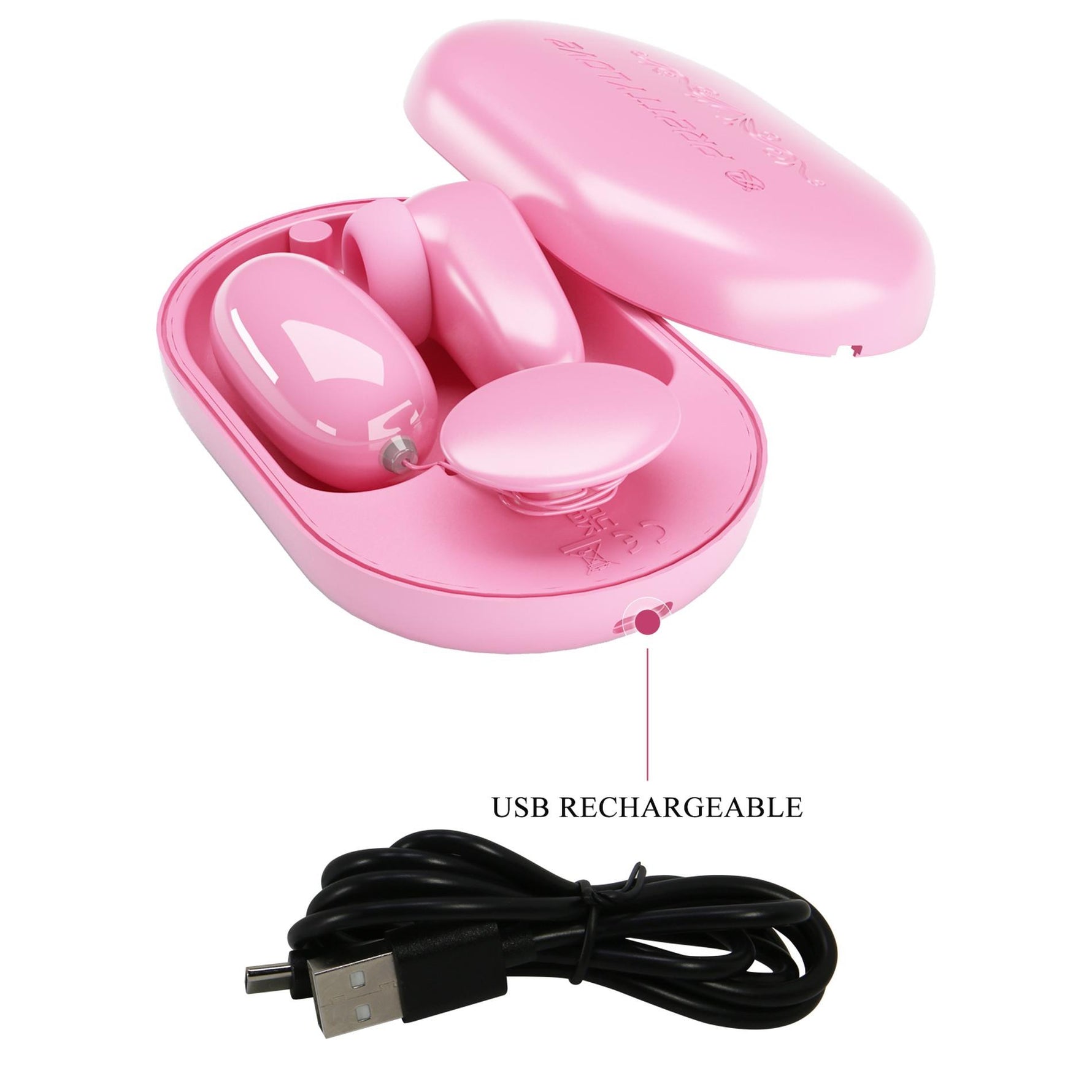 Pretty Love Magic Box Ou Vibrator Roz 12 Vibrații 7 Atingeri USB