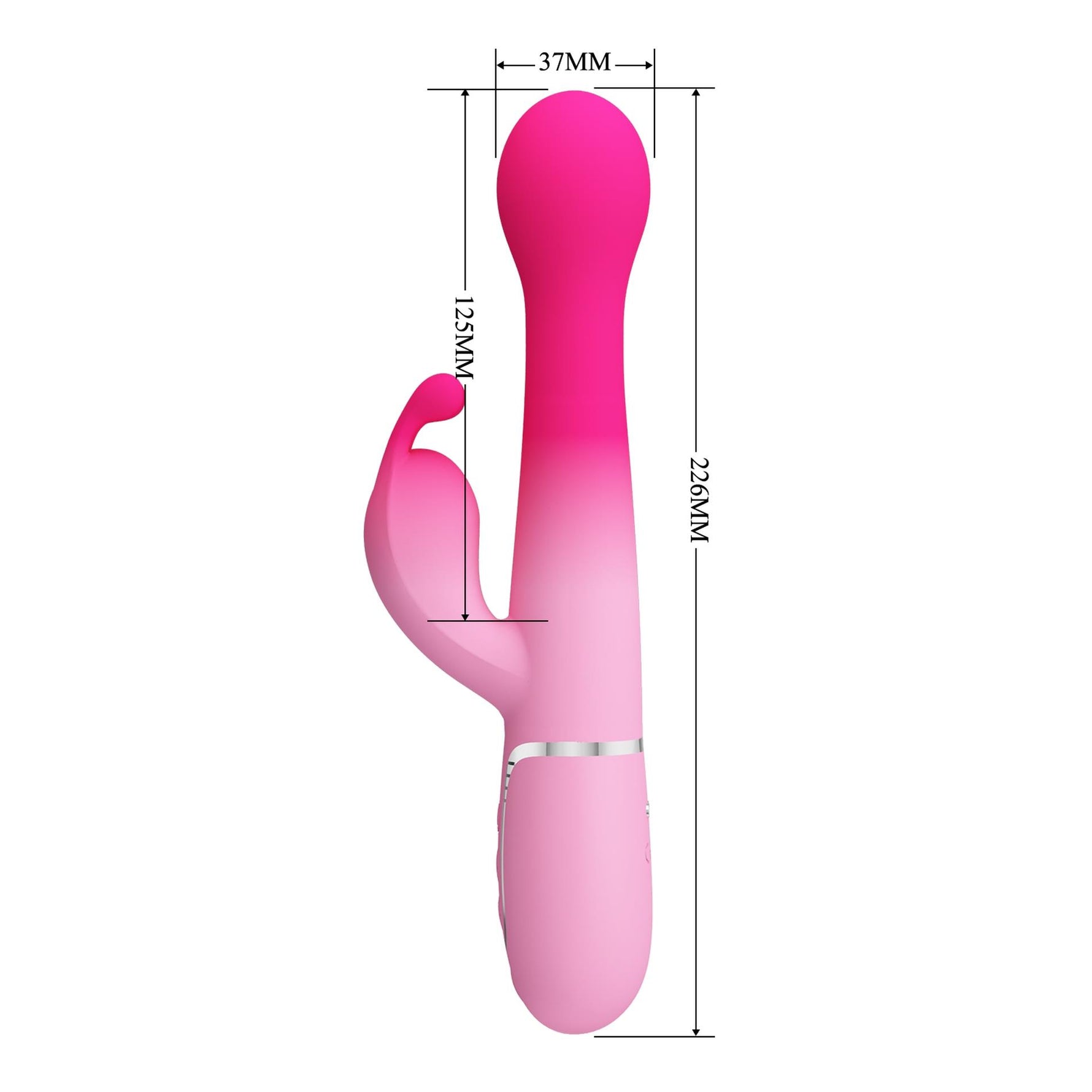 Vibrator Pretty Love Dejon din silicon pentru iepure, 7 vibrații