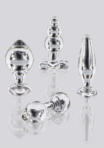 Plug anal din sticlă Star Sparkler ToyJoy, transparent, 12 cm