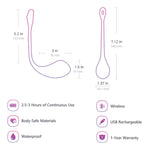 Vibrator Lovense Lush 2 Bluetooth USB controlat prin aplicație