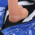 Pantaloni scurți Chic Strap-On (talie 91-99 cm) albaștri