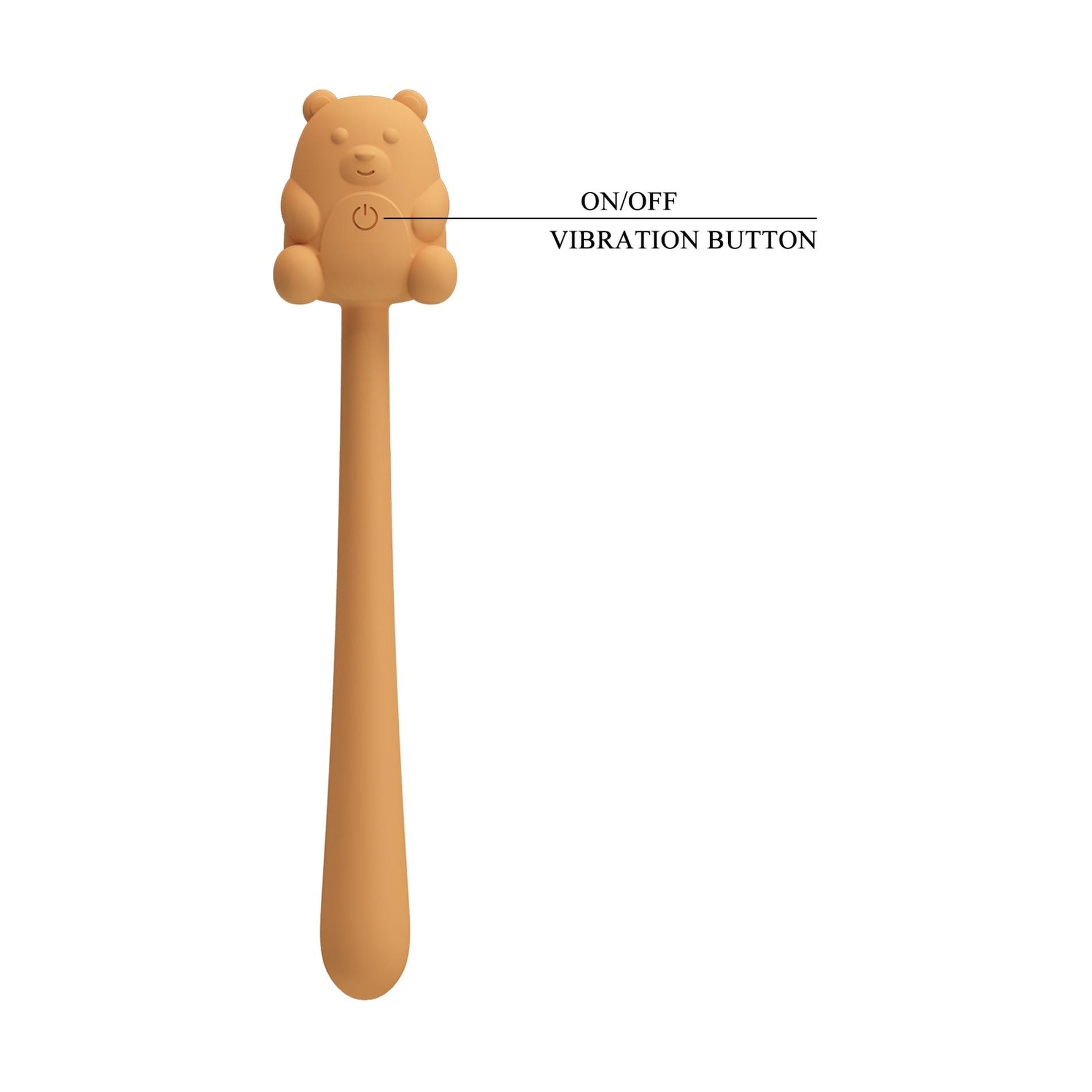 Stimulator clitoridian USB din silicon cu 7 vibrații Drăguț Ursuleț Pretty Love