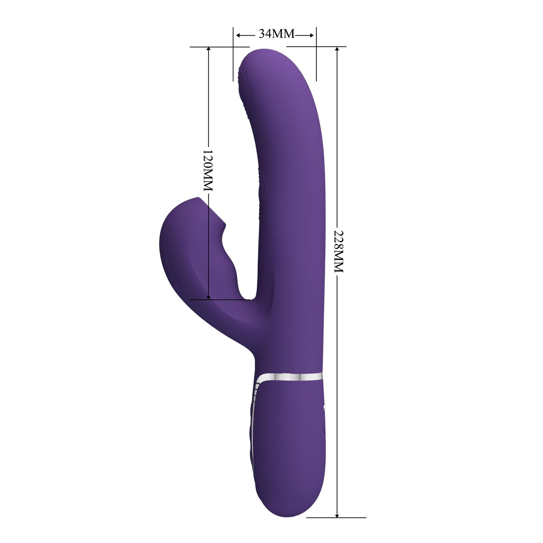 Vibrator Pretty Love din silicon cu formă de iepuraș, 14 funcții, USB