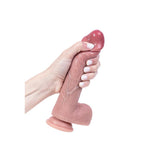 Dildo penetrant din silicon Fantasy 23 cm cu telecomandă USB
