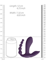 Vibrator anal Kata Vive violet cu telecomandă USB