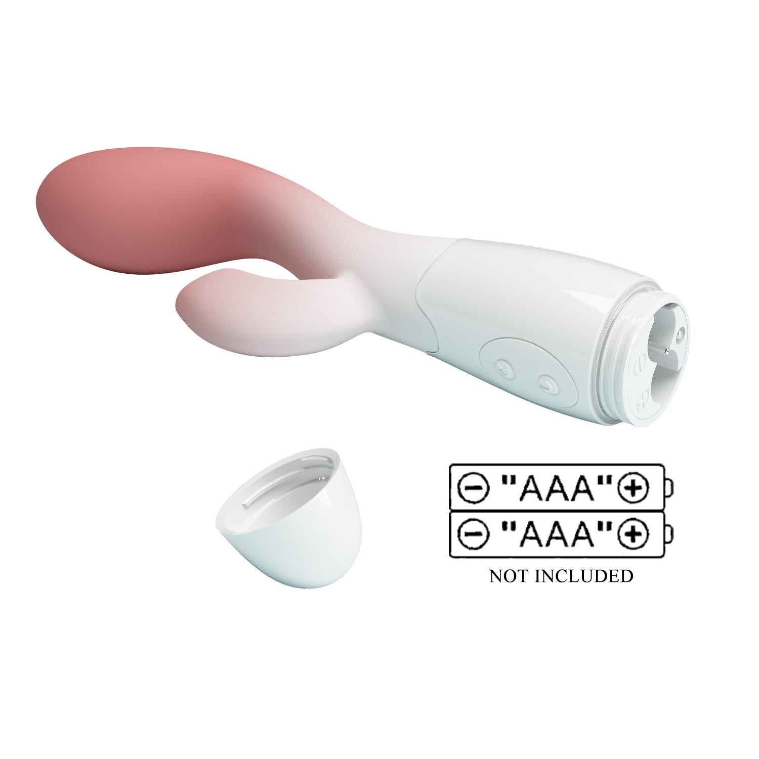 Vibrator Pretty Love Brighty din silicon cu 30 de funcții, în formă de iepuraș