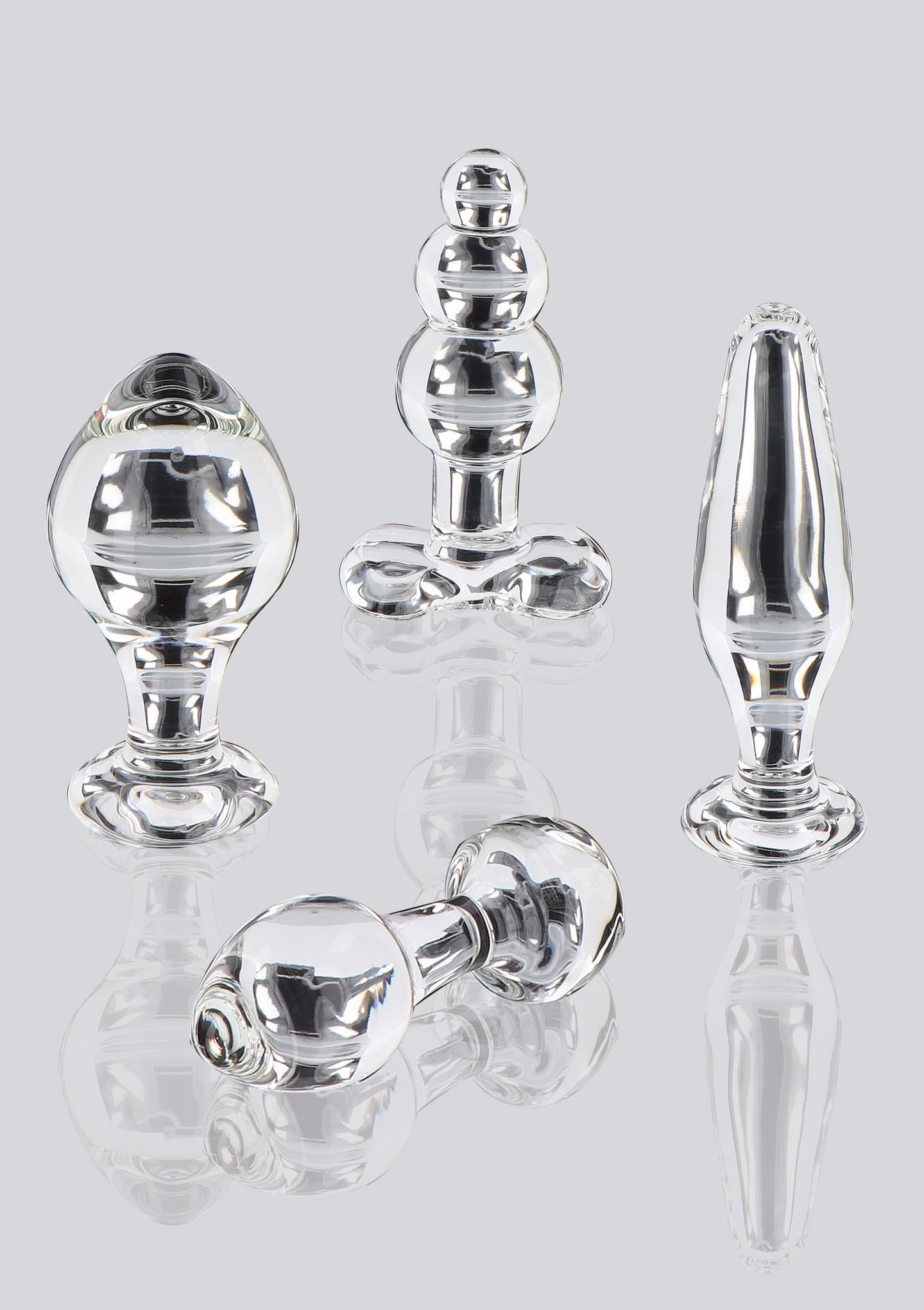 Dop anal din sticlă ToyJoy Brilliant Star, transparent, 9 cm