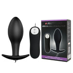 Dop anal vibrant Pretty Love din silicon, negru, 12 moduri, 8,5 cm