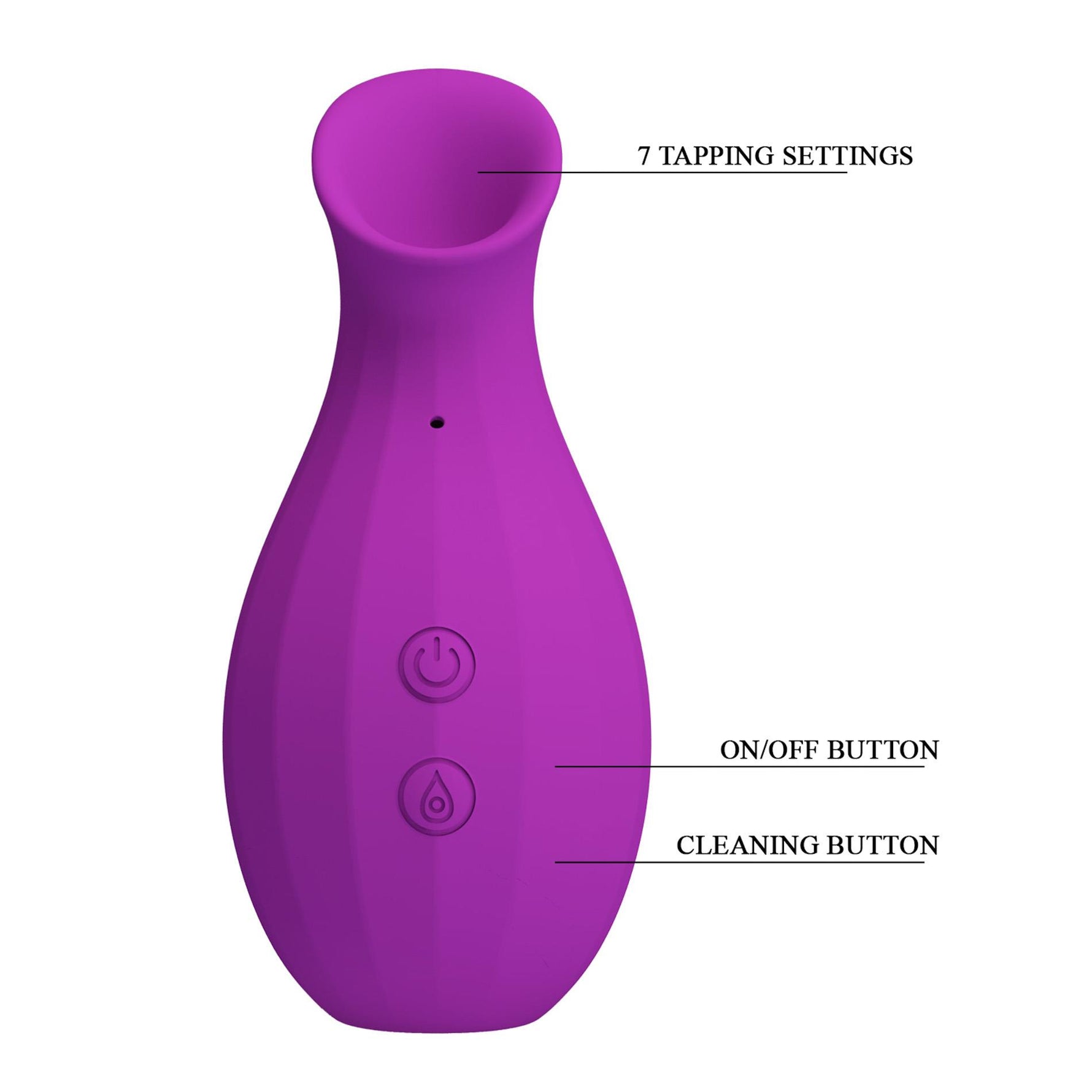 Stimulator clitoridian cu sucțiune în formă de vază Pretty Love