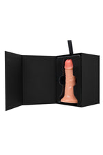 Dildo realist Caliber cu ventuză, culoarea pielii, 16 cm