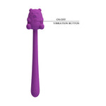 Stimulator clitoridian din silicon Pretty Love Cute Bear, cu 7 vibrații, USB