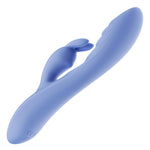 Vibrator USB Lovetoy Swirl din silicon, formă de iepuraș, 20,5 cm