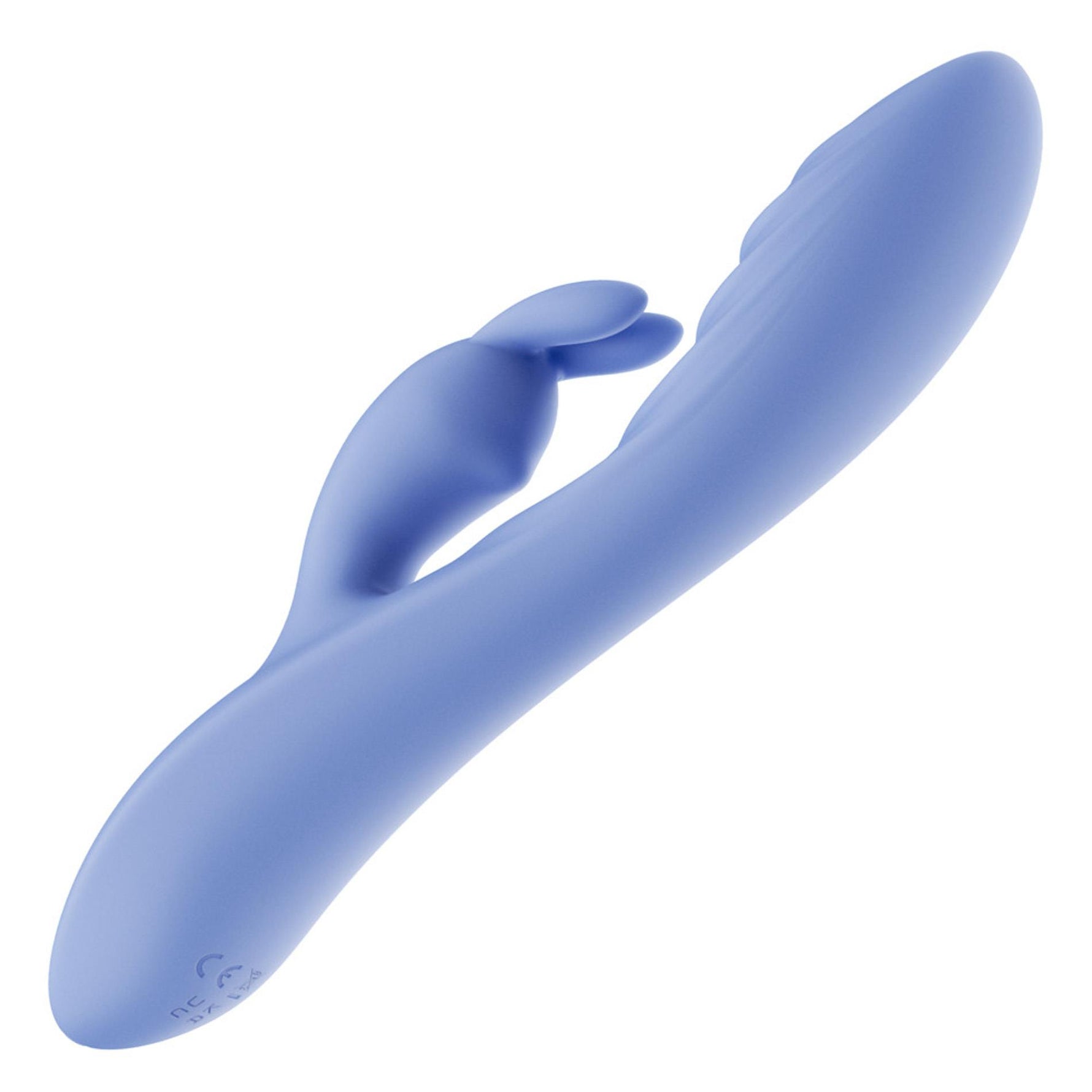 Vibrator USB Lovetoy Swirl din silicon, formă de iepuraș, 20,5 cm