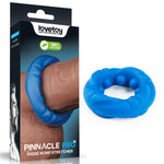 Inel pentru penis Lovetoy Ridge Bump, albastru