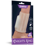 Inel vibrant pentru penis Ridge Knights Lovetoy, alb
