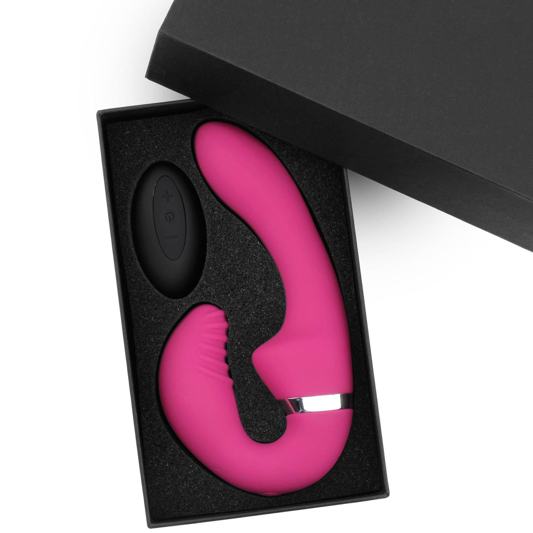 Vibrator dual pentru punct G din silicon seria B TOUGHE 3 cu telecomandă