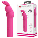 Vibrator iepuraș din silicon Pretty Love Gerardo cu 10 funcții de vibrație