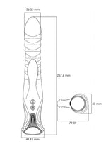 Vibrator încălzit ZALO Mose Iepure cu mișcare glisantă, violet