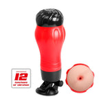 Masturbator anal Crazy Bull Flora, 12 funcții de vibrație, alimentat cu baterii AAA