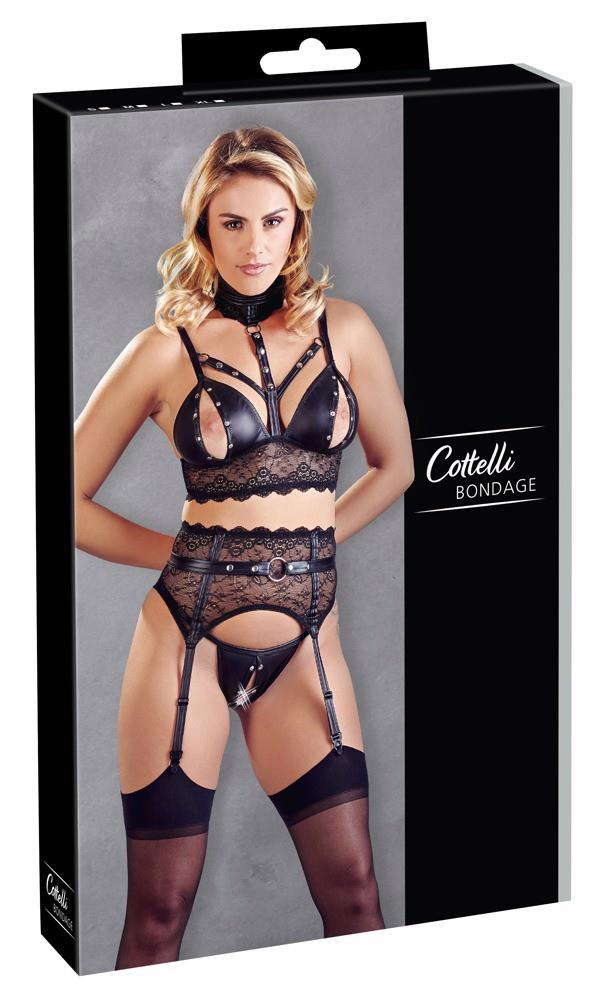Set sutien și curea Cottelli BONDAGE XL