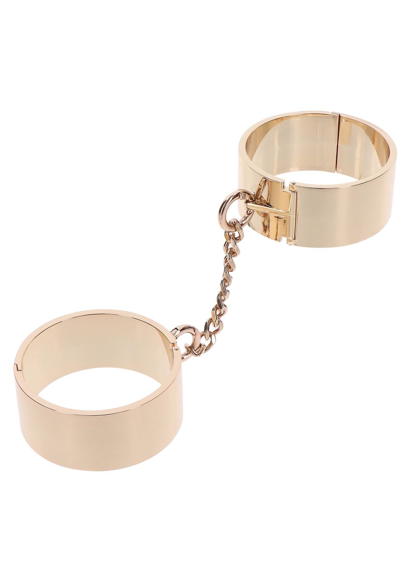 Manșete Taboom Dona din metal, auriu-roz, 6,2 cm