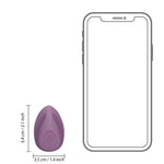 Vibrator pentru deget Loveline din silicon, violet, 3,5 cm