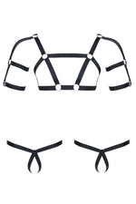 Set de cauciuc pentru bărbați Regnes Fetish Planet negru XXL XXXL