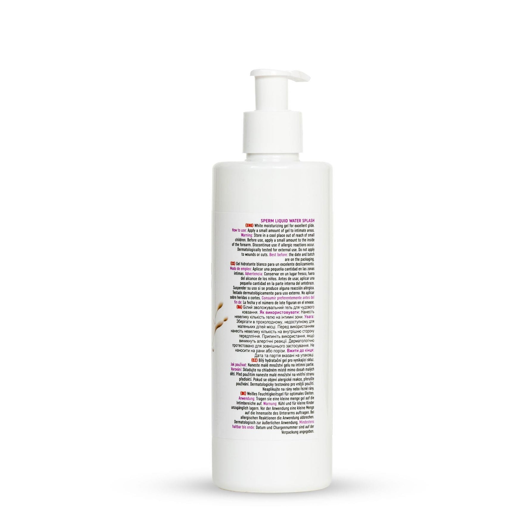 Gel intim MyLove care imită sperma, alb, 300 ml
