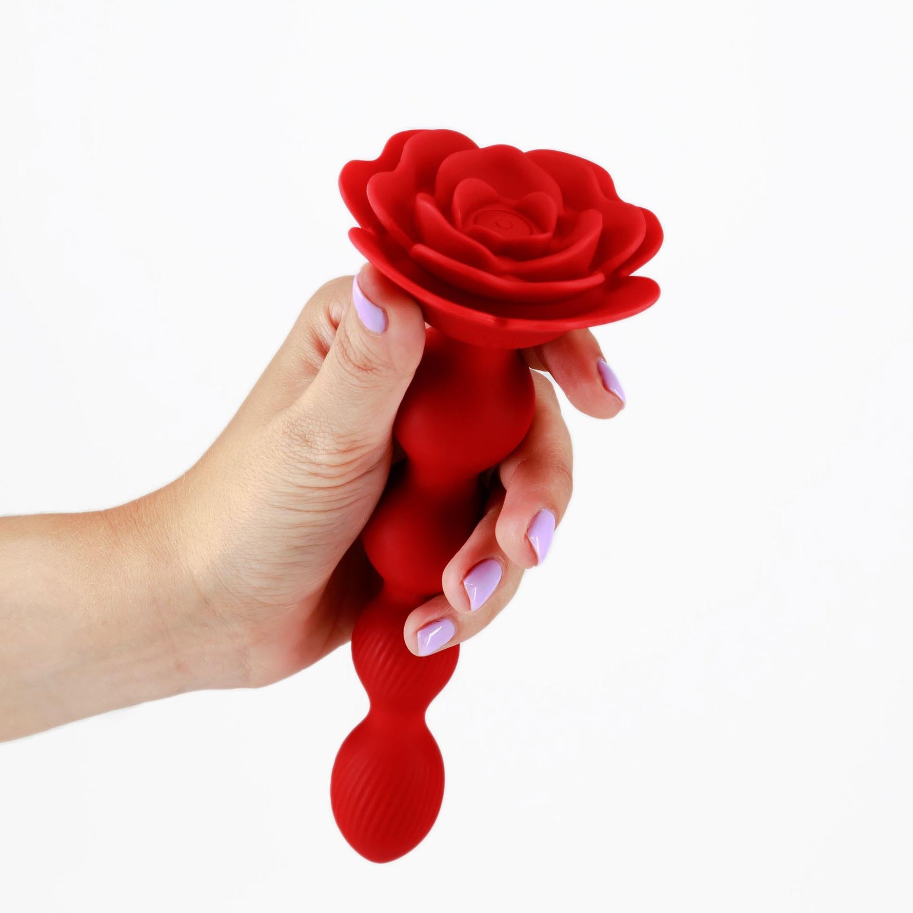 Plug anal rotativ Crushious Rosaline cu telecomandă, silicon, 19cm